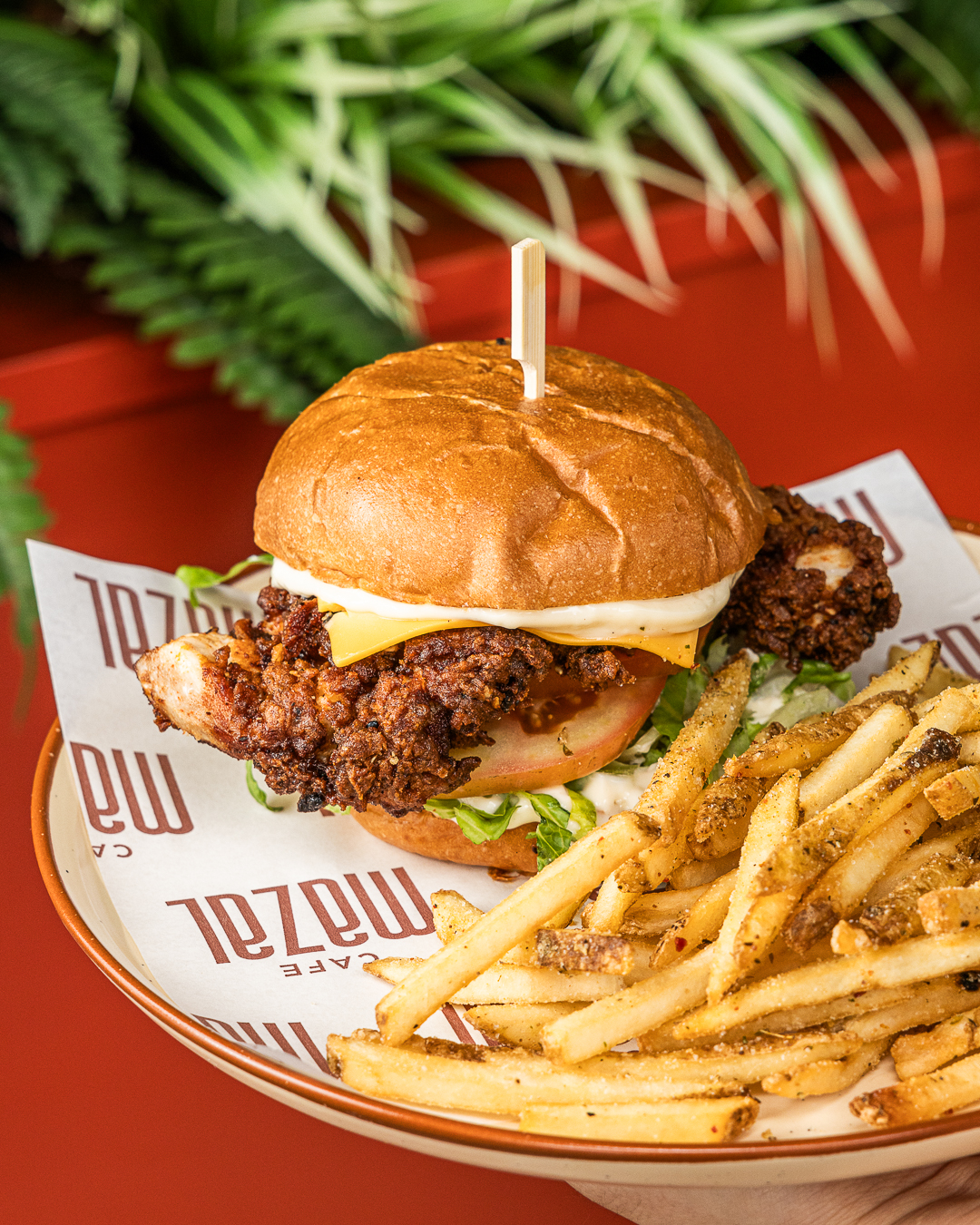 Fried chicken burger 1